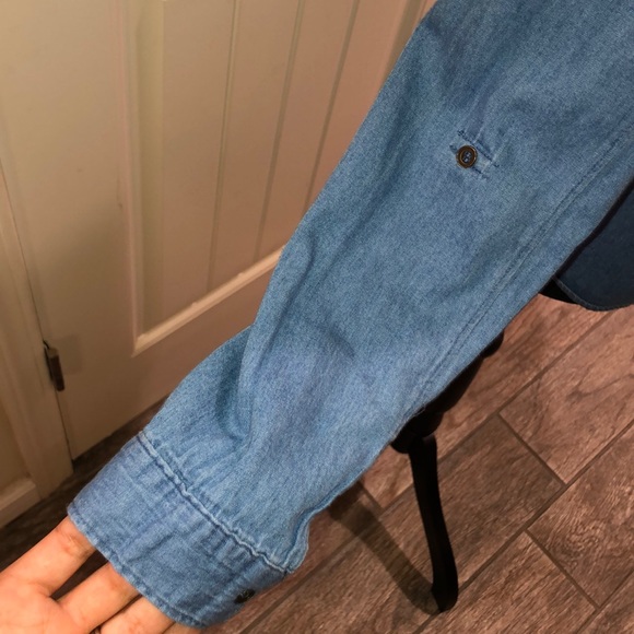 Button down “denim” top - Picture 3 of 4